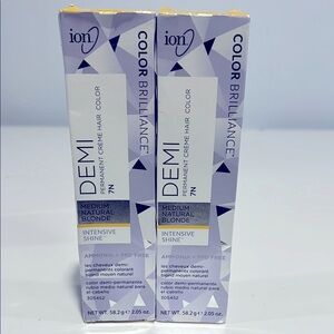 Unopened-  2 Pack Ion Demi-Permanent Cream Hair Color.